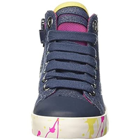 Geox Girls Jr Ciak High Top Canvas Sneakers - Picture 5 of 9